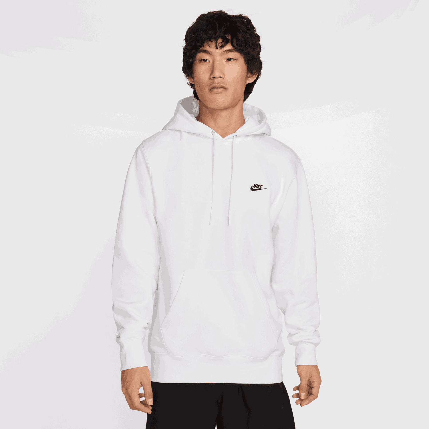 Mikina Nike Nike Club Fleece Hoodie Biela | FN3859-100, 0
