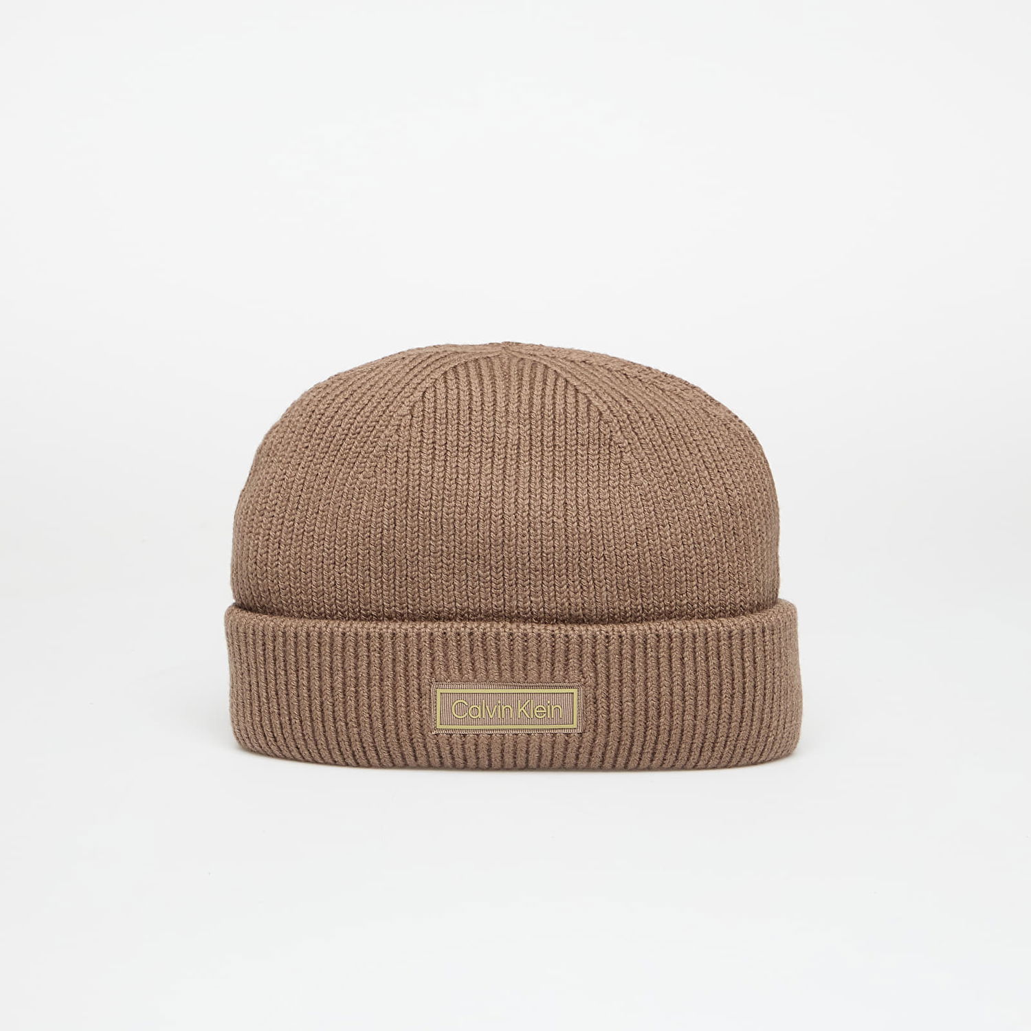 Kulicha CALVIN KLEIN Patch Chunky Rib Doc Hat Hnedá | LV04D8058G PF7, 0
