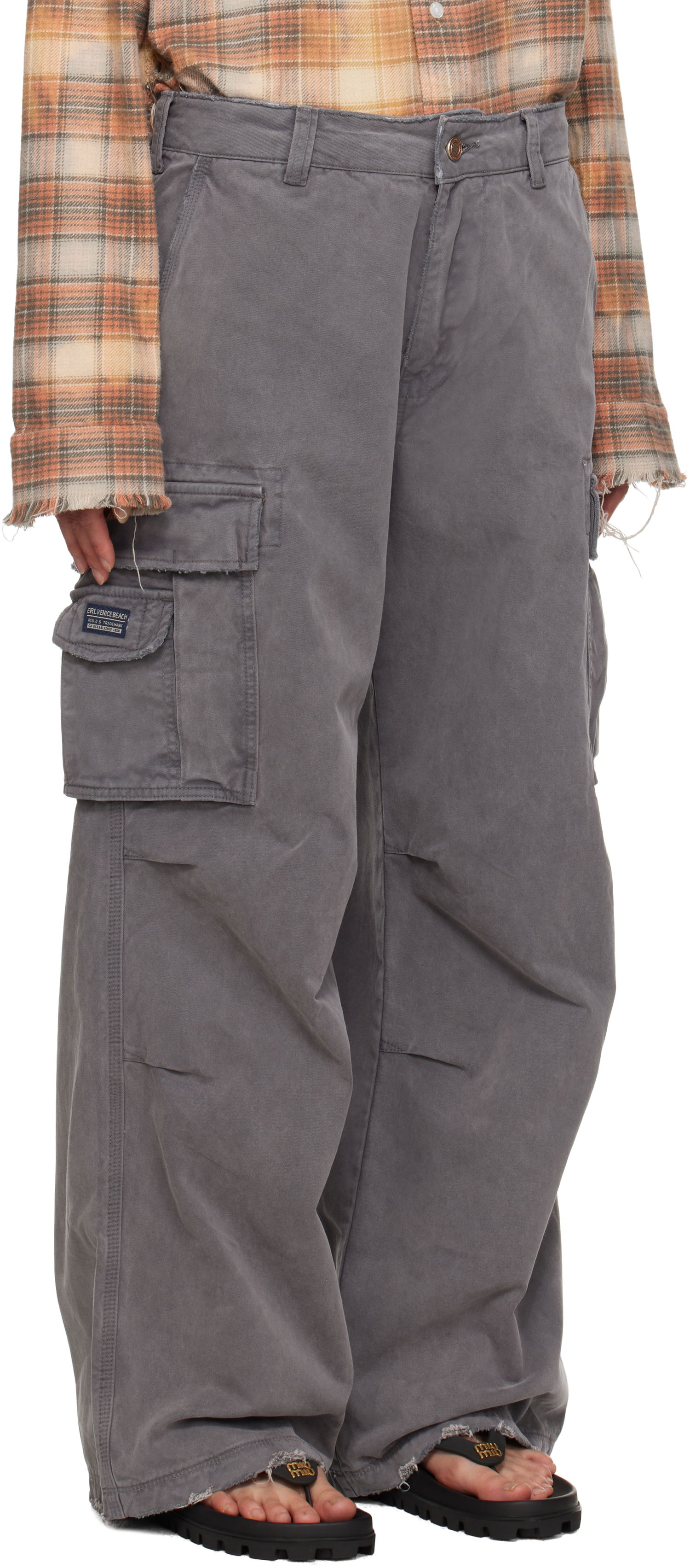Cargo nohavice ERL Classic Camo Cargo Pants Šedá | ERL09P002, 1