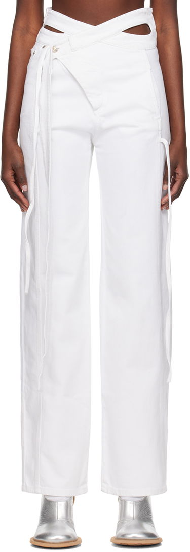 Džínsy Ottolinger Ottolinger Exclusive Wrap Jeans Biela | 1700201, 0