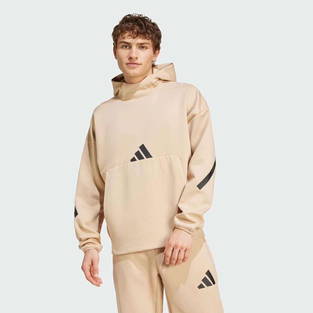 Mikina adidas Performance Z.N.E. Hoodie Béžová | JJ4894, 0