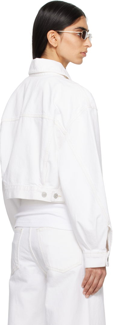Bunda AGOLDE AGOLDE Palmer Cropped Denim Jacket Biela | A5047-1183, 2