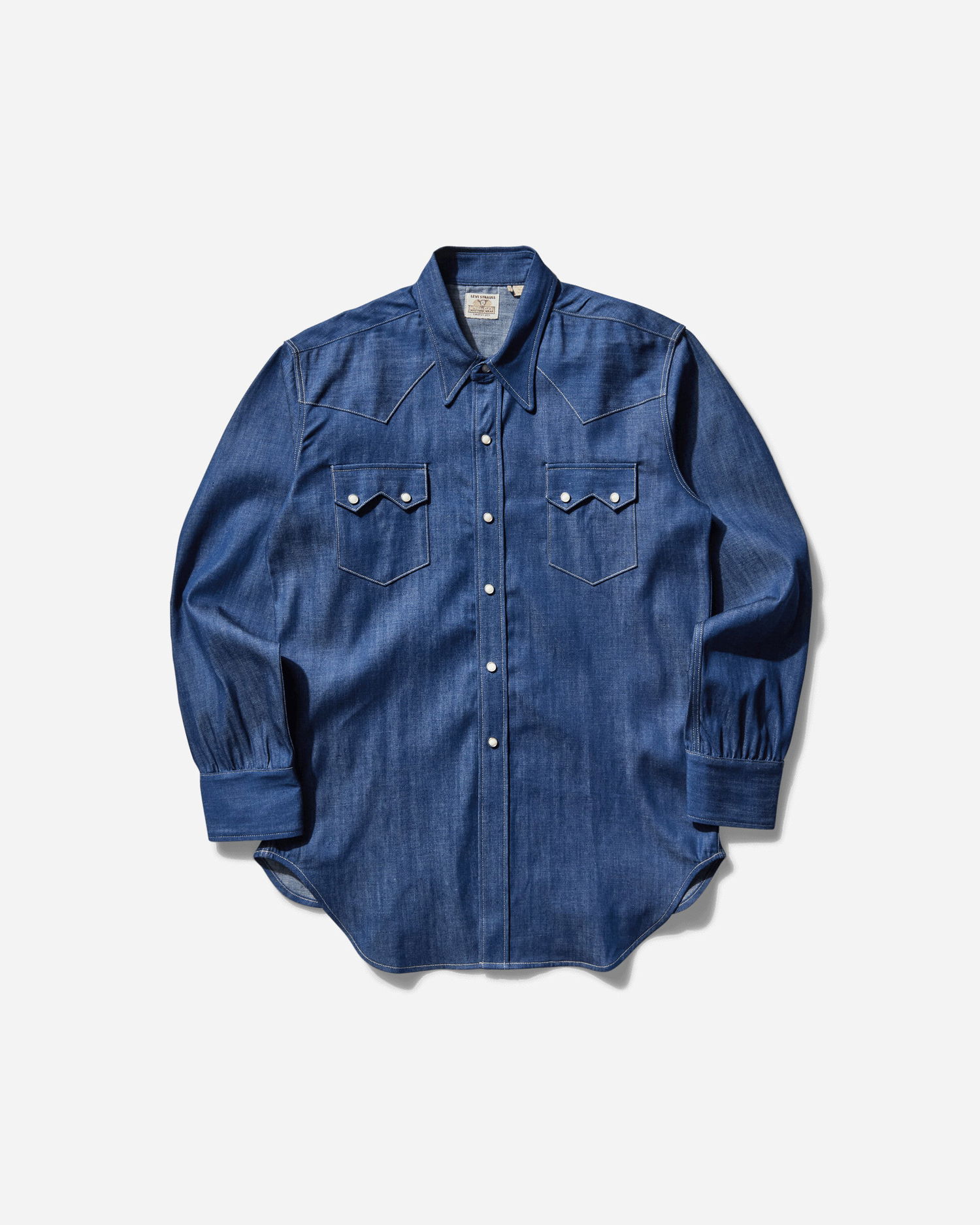 Košeľa Levi's Shorthorn Sawtooth Shirt Modrá | 001L7 002, 1