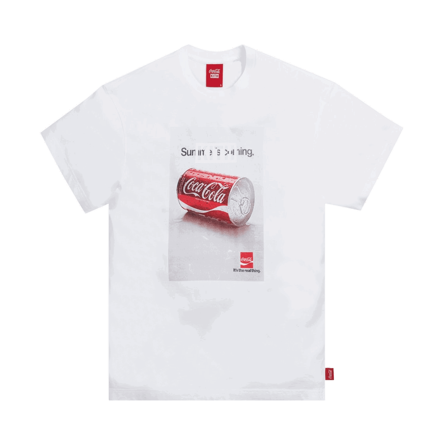 Tričko KITH x Coca-Cola Real Thing Vintage Tee Biela | KH3853 101, 0