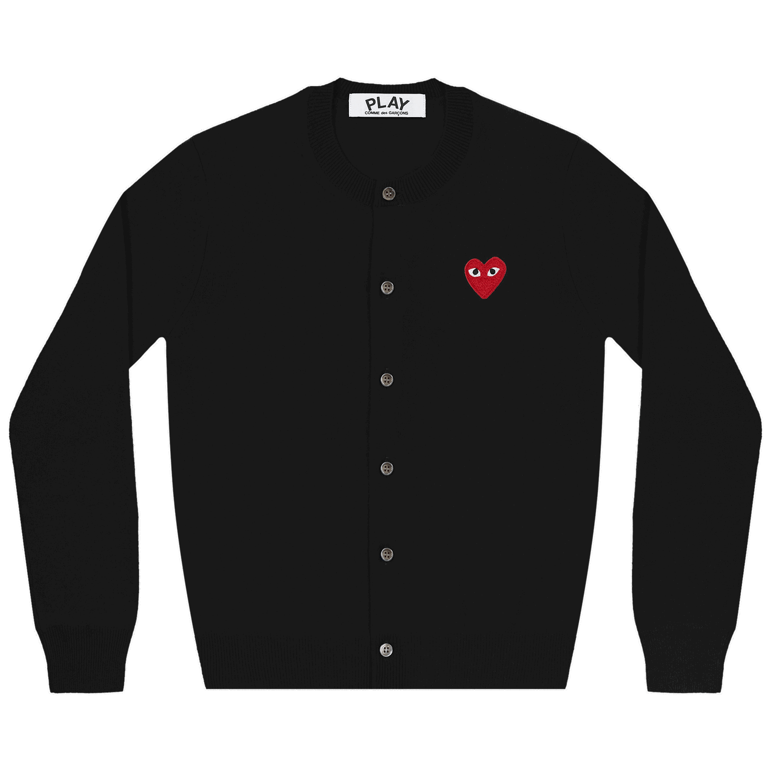 Sveter Comme des Garçons PLAY Heart Cardigan Čierna | AZ N007 051 1, 0