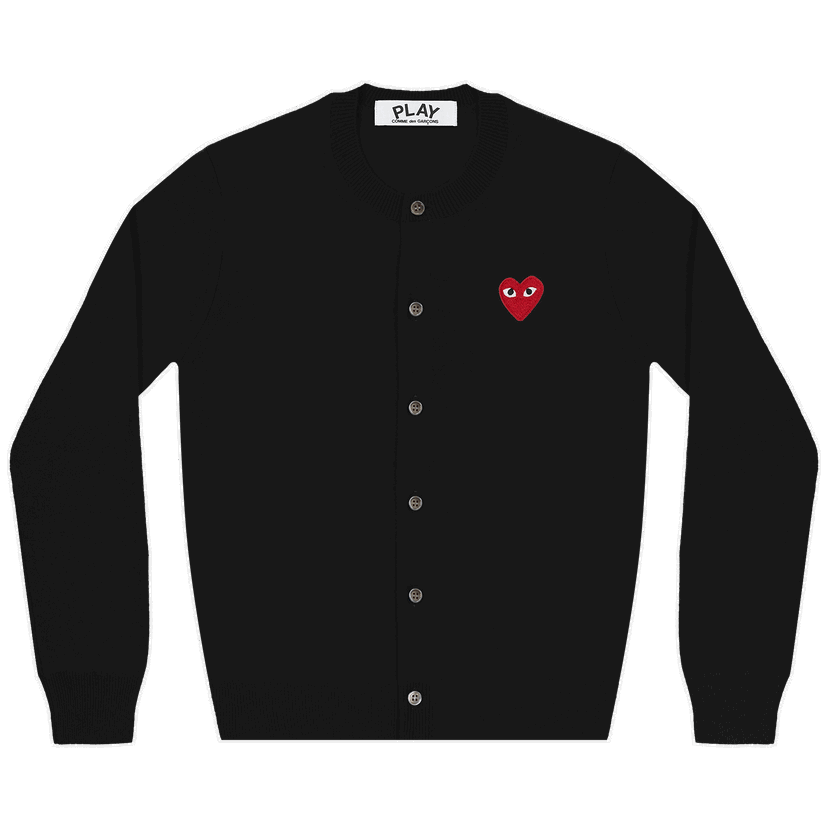 Sveter Comme des Garçons PLAY Heart Cardigan Čierna | AZ N007 051 1
