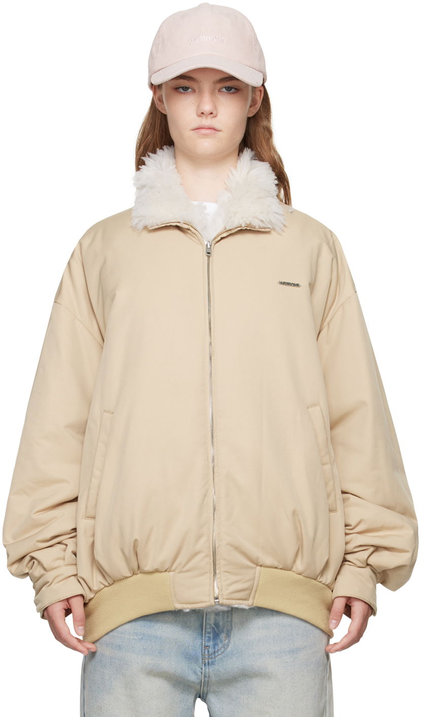 Bomber bunda We11done We11done Harrington Bomber Jacket Béžová | WD-JP2-24-062-U-BG, 0