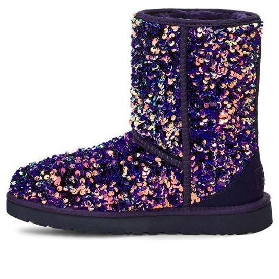 Tenisky a topánky UGG Classic Short Stellar Sequin Snow Boots Fialová | 1112514-MDL, 0