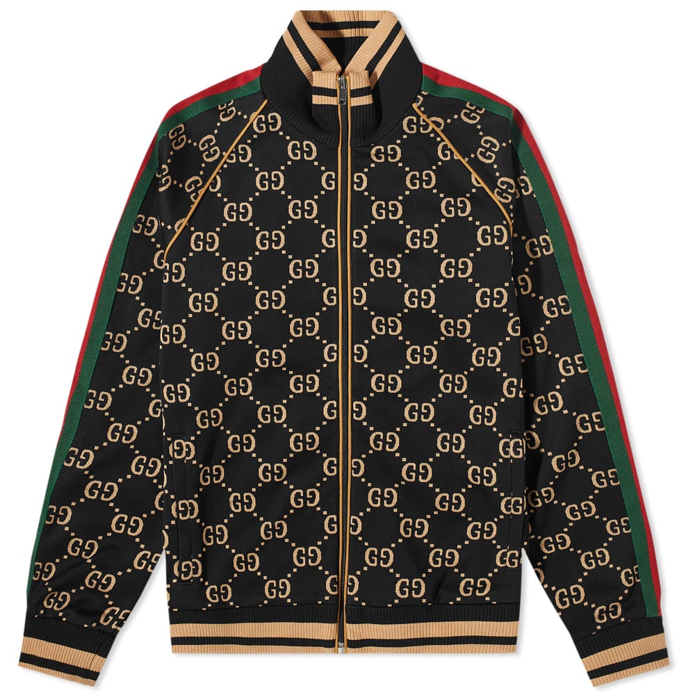 Bunda Gucci All Over GG Velour Track Jacket Čierna | 695955-XJEEI-1030, 0