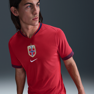 Dres Nike Norway Stadium 2025 Replica Dri-FIT Soccer Jersey Červená | FZ9016-657, 4