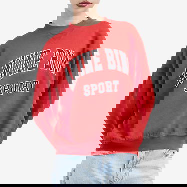 Mikina Anine Bing Jaci Sport Logo Sweatshirt Červená | A-08-5296-610, 2