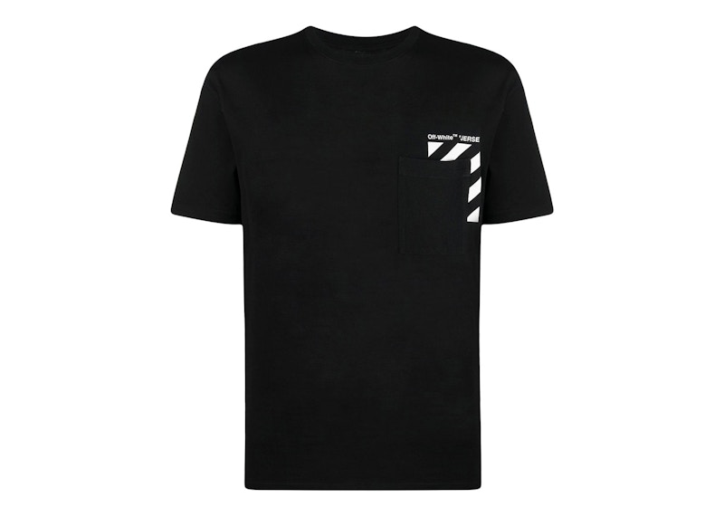 Tričko Off-White Diag-Stripe Pocket T-Shirt Čierna | OMAA128C99JER0011001, 0