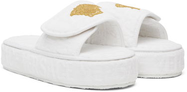 Oblečenie Versace Versace Allover Platform Slippers Biela | ZSL000003_ZCOSP052, 3
