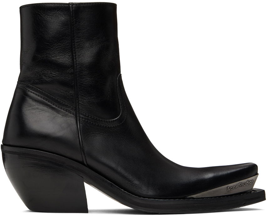 Oblečenie Acne Studios Acne Studios Leather Ankle Boots Čierna | AD0679-, 0