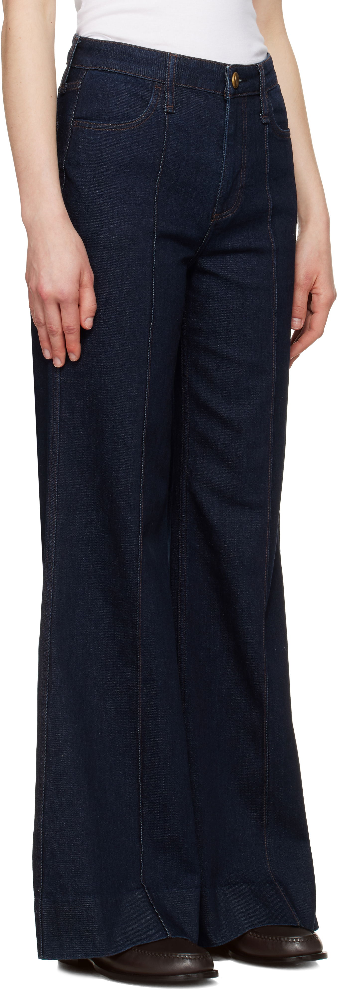 Džínsy rag & bone rag & bone Skylar High-Rise Wide Leg Jeans Modrá | WDD25S3008VSRI, 1