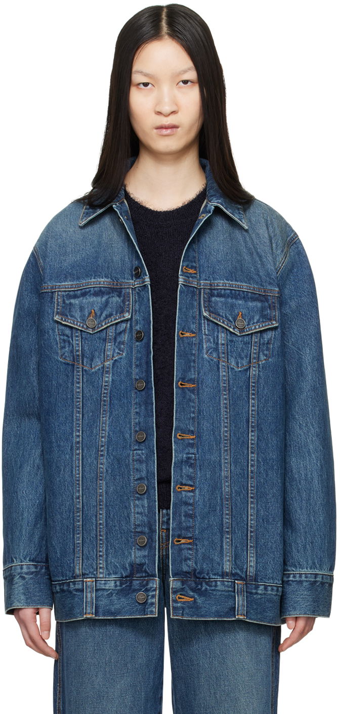 Bunda Khaite Blue 'The Ross' Denim Jacket Modrá | 1126908005, 0