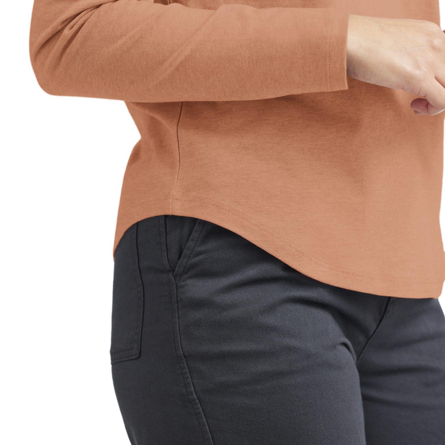 Tričko Allbirds Merino Long Sleeve Tee, Size XS Oranžová | A12106W, 1