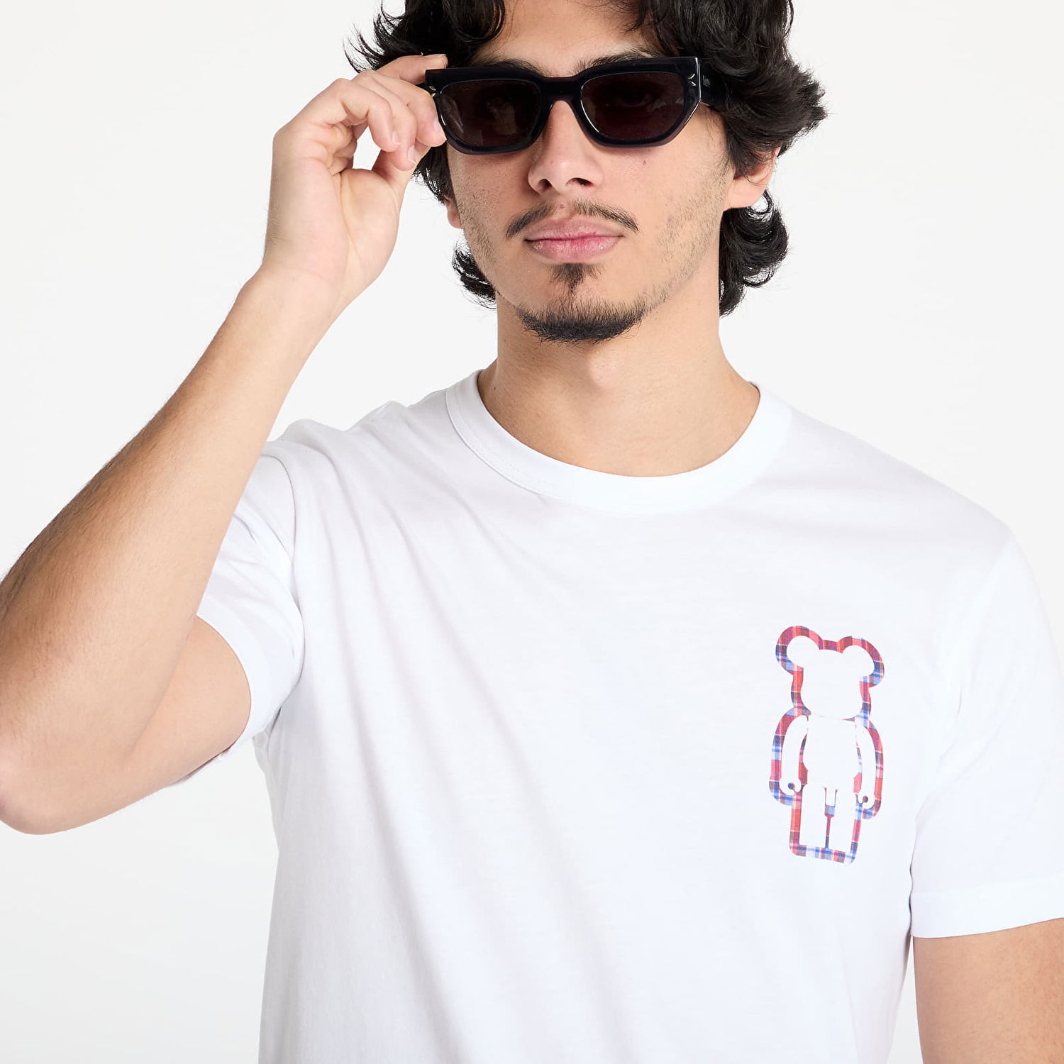 Tričko Comme des Garçons Comme des Garçons SHIRT Knit T-Shirt Biela | FO-T027 WHITE, 1
