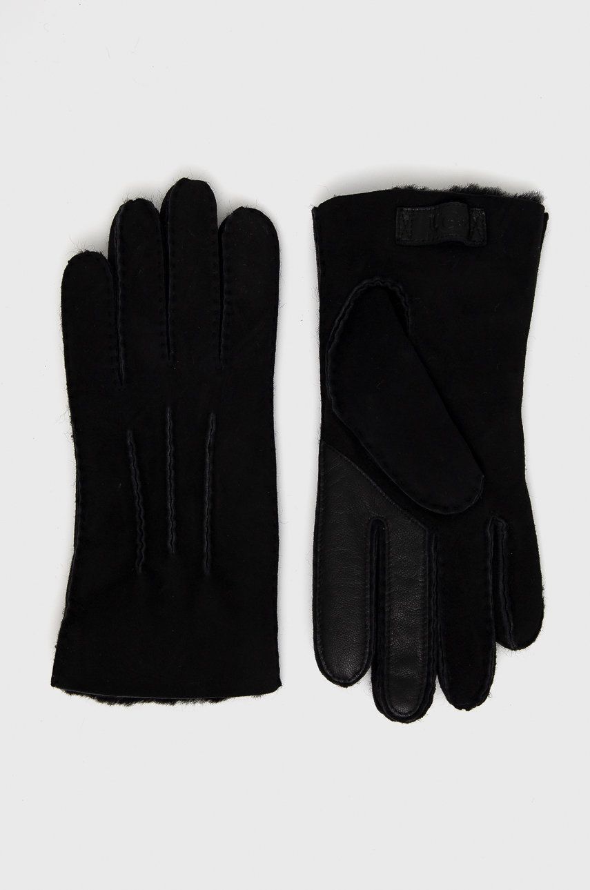 Rukavice UGG Suede Gloves Čierna | 18712, 0