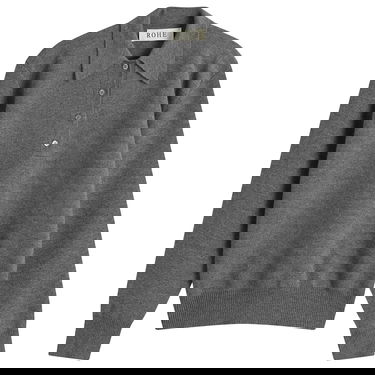 Sveter Róhe Rohe Sculptural Polo Sweater Šedá | 416-23-316, 0