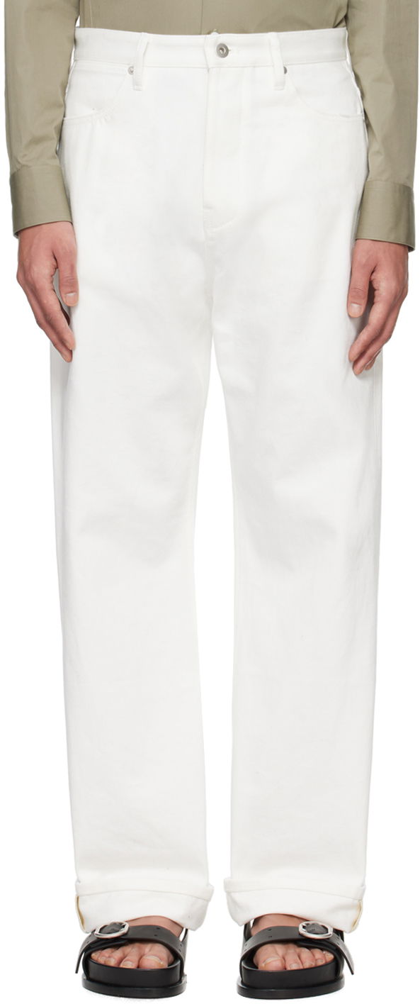 Džínsy Jil Sander Twisted Jeans Biela | J23KA0102_J46544, 0