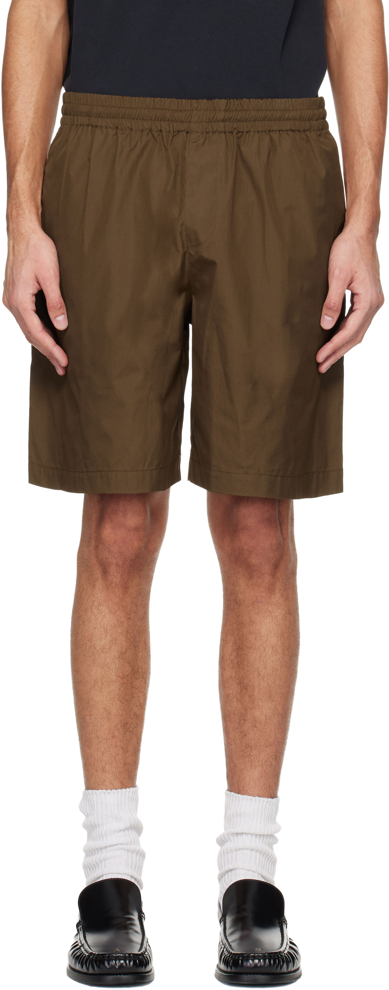 Šortky A.P.C. Cohle Elasticated Waist Shorts Hnedá | COHLE-H10011, 0