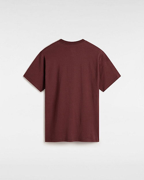 Tričko Vans Left Chest Logo T-shirt Vínová | VN0A3CZE7YO, 1