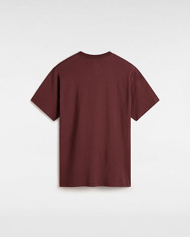 Tričko Vans Left Chest Logo T-shirt Vínová | VN0A3CZE7YO, 1
