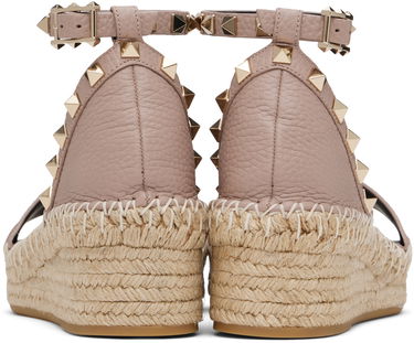 Starostlivosť o obuv Valentino Valentino Garavani Double Rockstud Espadrille Wedge Sandals Ružová | 6W2S0HB1VTO, 1