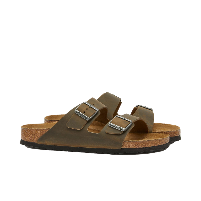 Tenisky a topánky Birkenstock Arizona in Faded Khaki Oiled Leather, Size UK 2.5 | END. Clothing Hnedá | 1027039