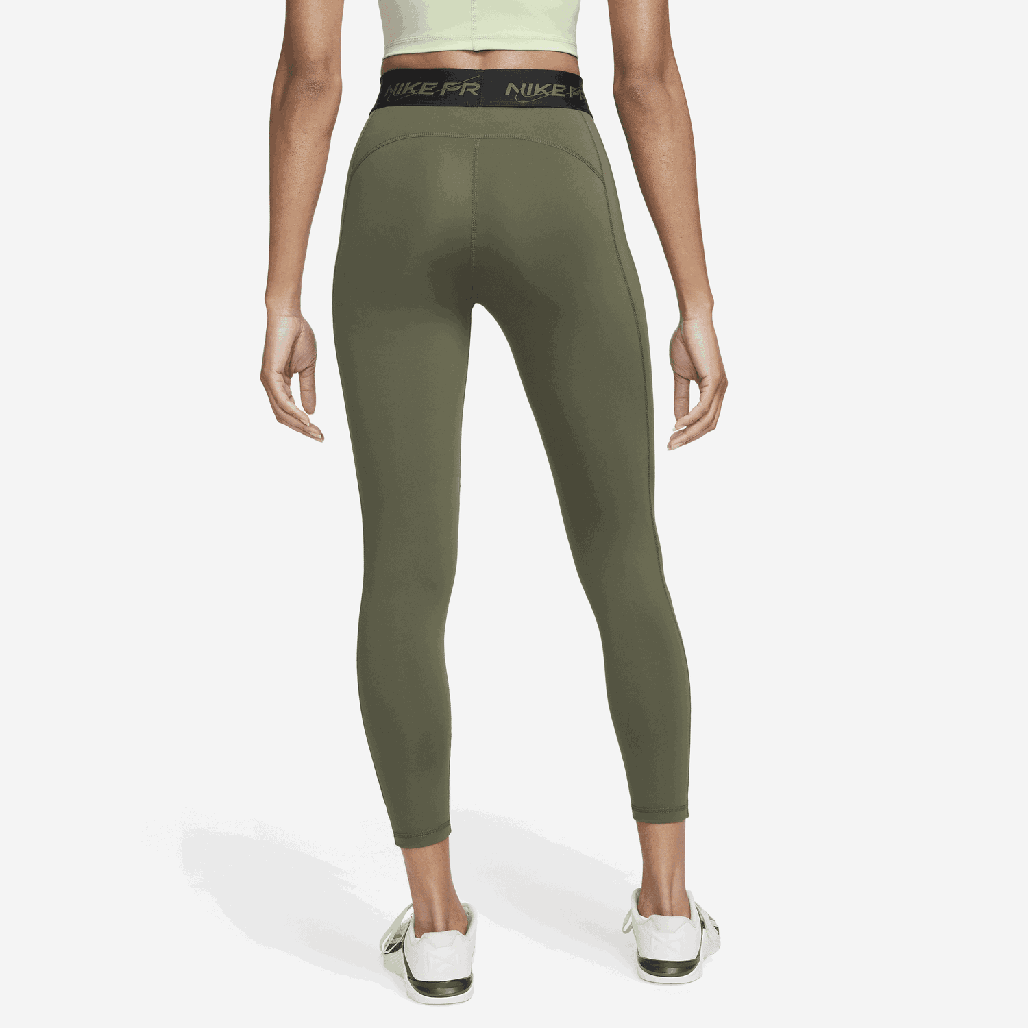 Legíny Nike Pro Mid-Rise 7/8 Graphic Leggings Zelené | FB5488-325, 1