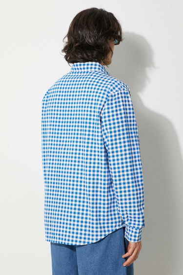 Košeľa BBC IceCream ICECREAM Relaxed Fit Longsleeve Printed Check Shirt Modrá | IC24222, 2
