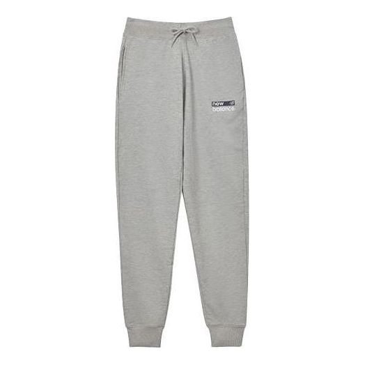 Tepláky New Balance Logo Print Sweatpants Šedá | MP03905-AG