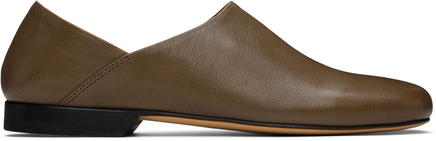 Tenisky a topánky LEMAIRE LEMAIRE Leather Slippers Zelené | FO0144 LL0043, 0