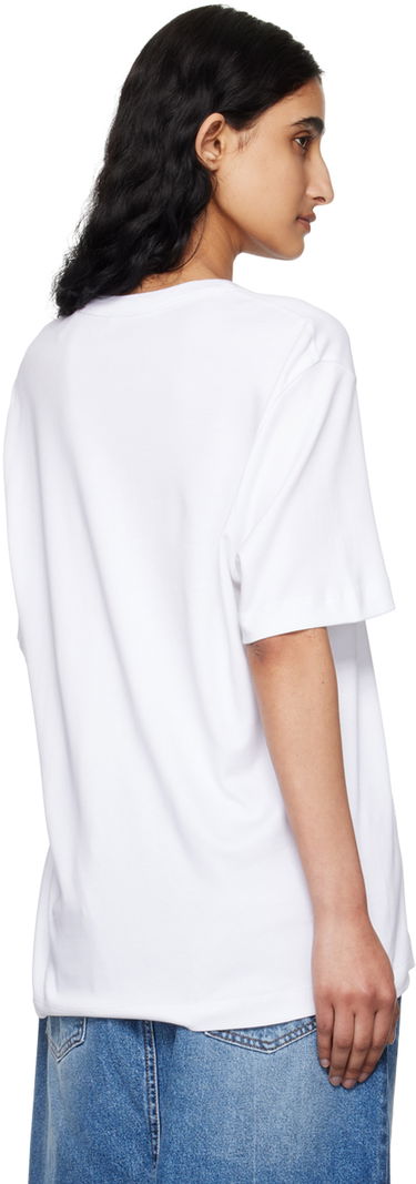 Tričko Helmut Lang Embroidered Logo T-Shirt Biela | O04HM599, 2