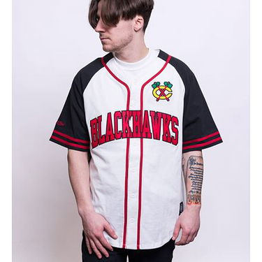 Dres Mitchell & Ness Practice Day Button Front Jersey CHICAGO BLACKHAWKS Biela | TBTF4994-CBHYYPPPWHIT, 0