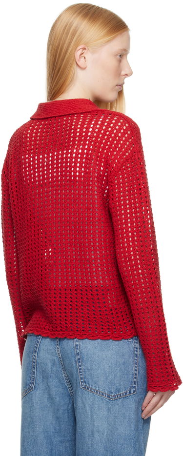 Sveter rag & bone Rag & Bone Khloe Knit Cardigan Červená | WAS25P020BR20, 2