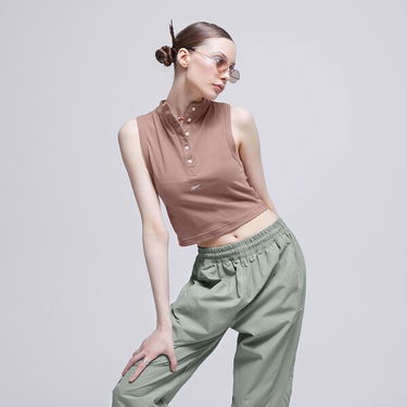 Crop Top Reebok Classics Cropped Fitted Jersey Tank Top Hnedá | HS0399, 0