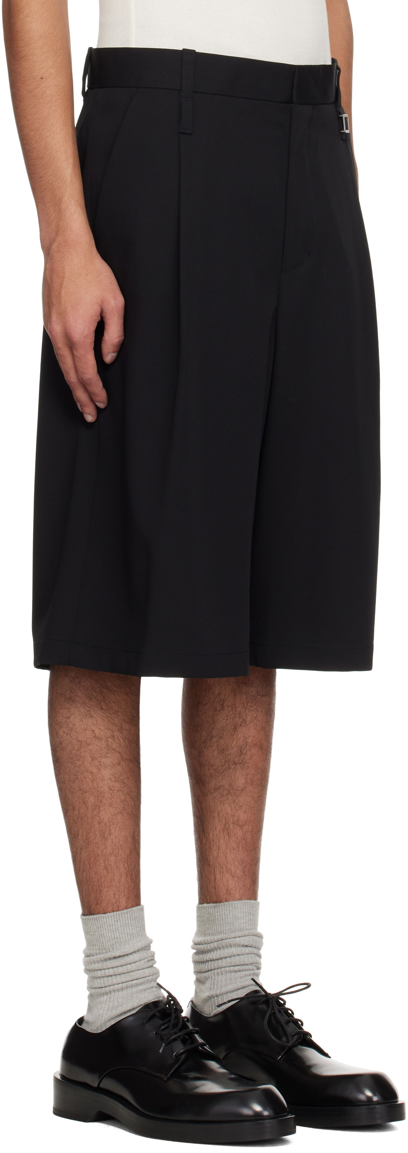 Šortky WOOYOUNGMI Wooyoungmi Wool Dress Shorts Čierna | W251PT33, 1