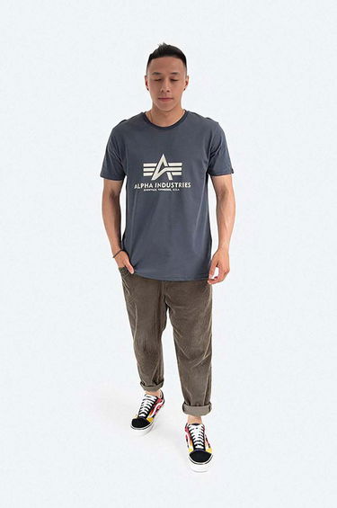 Tričko Alpha Industries Graphic Print Cotton T-Shirt Modrá | 100501.136, 1
