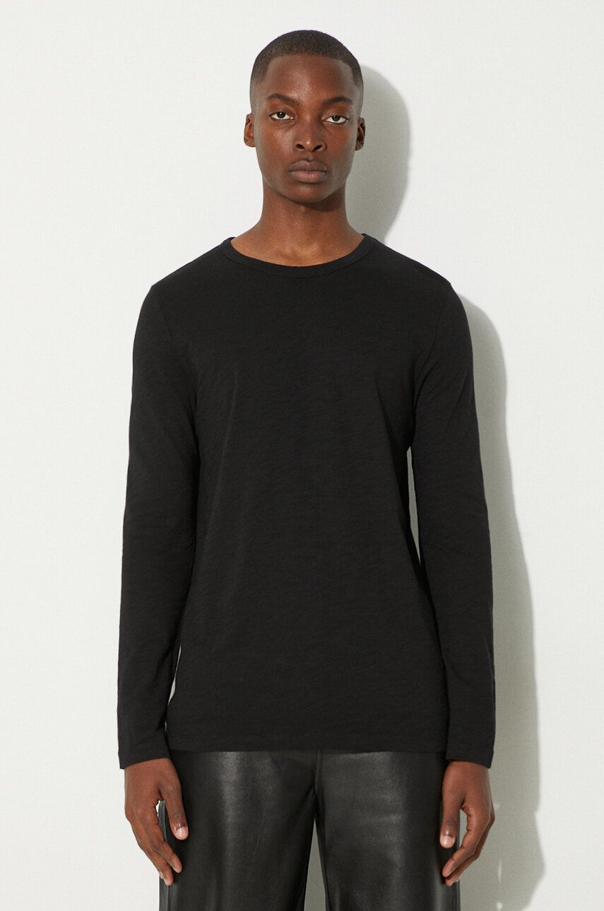 Tričko Samsoe Samsoe Black Long Sleeve T-Shirt Čierna | M00013400, 0