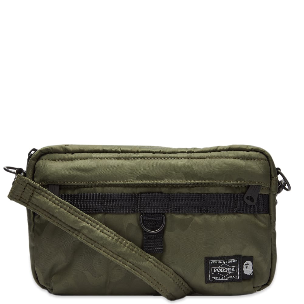 Taška cez rameno BAPE A Bathing Ape Porter Solid Camo Shoulder Bag Zelené | 001SGI831906M-ODR, 0