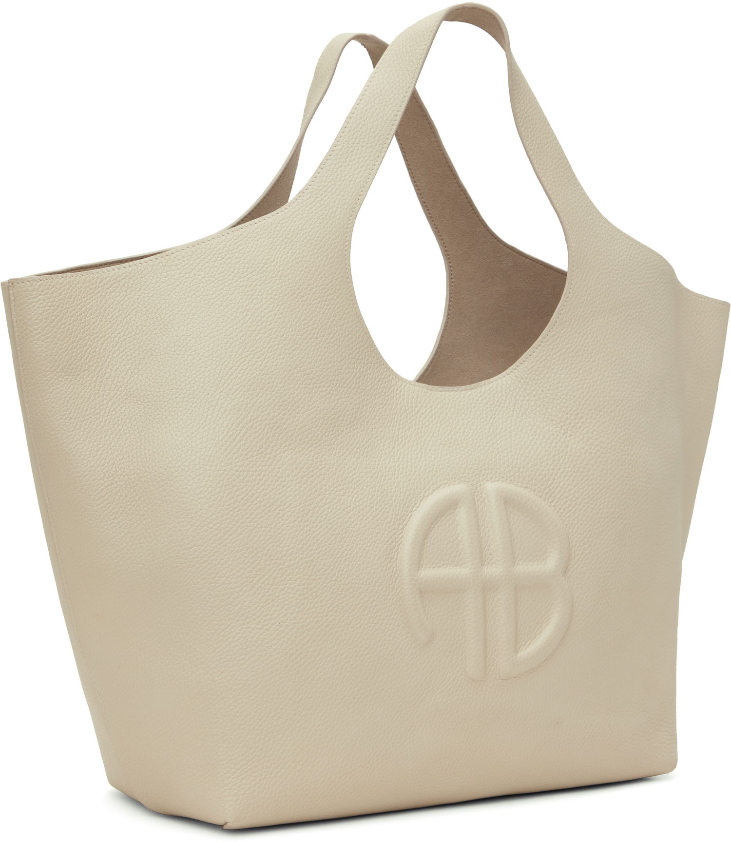 Kabelka Anine Bing Lili Embossed Leather Tote Bag Béžová | A-13-10244-SDA26, 1