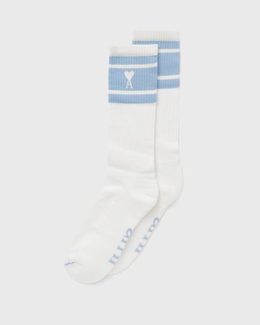 Ponožky AMI Paris ADC STRIPED SOCKS Biela | USC001.AW0015-484, 1