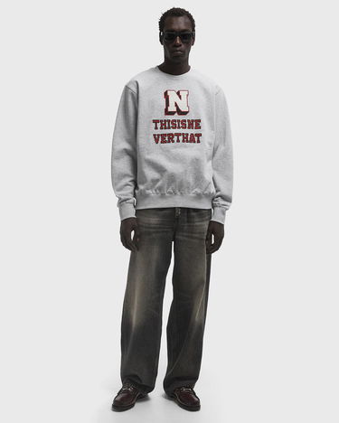 Mikina thisisneverthat Cross Stitch Graphic Sweatshirt Šedá | TN251TSWCW04HGR, 2
