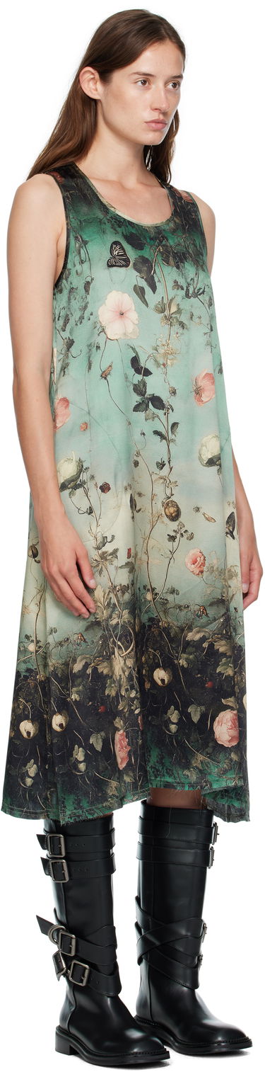 Šaty R13 R13 Sleeveless Floral-Print Midi Dress Zelené | R13WR304-R584A, 1