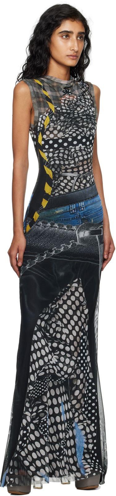 Šaty Ottolinger Ottolinger Mesh Maxi Dress Rôznofarebný | 101-500301-03, 3