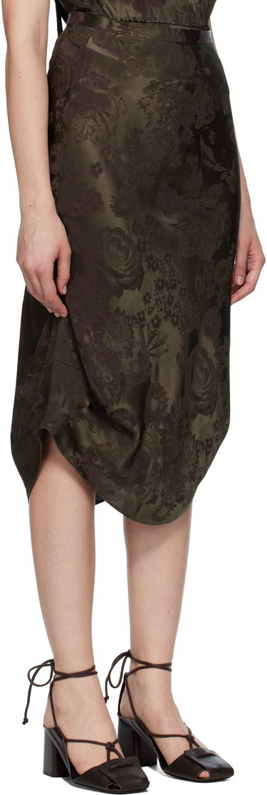 Sukňa Maison Margiela Floral Midi Skirt Čierna | S52ME0025 M35471, 4