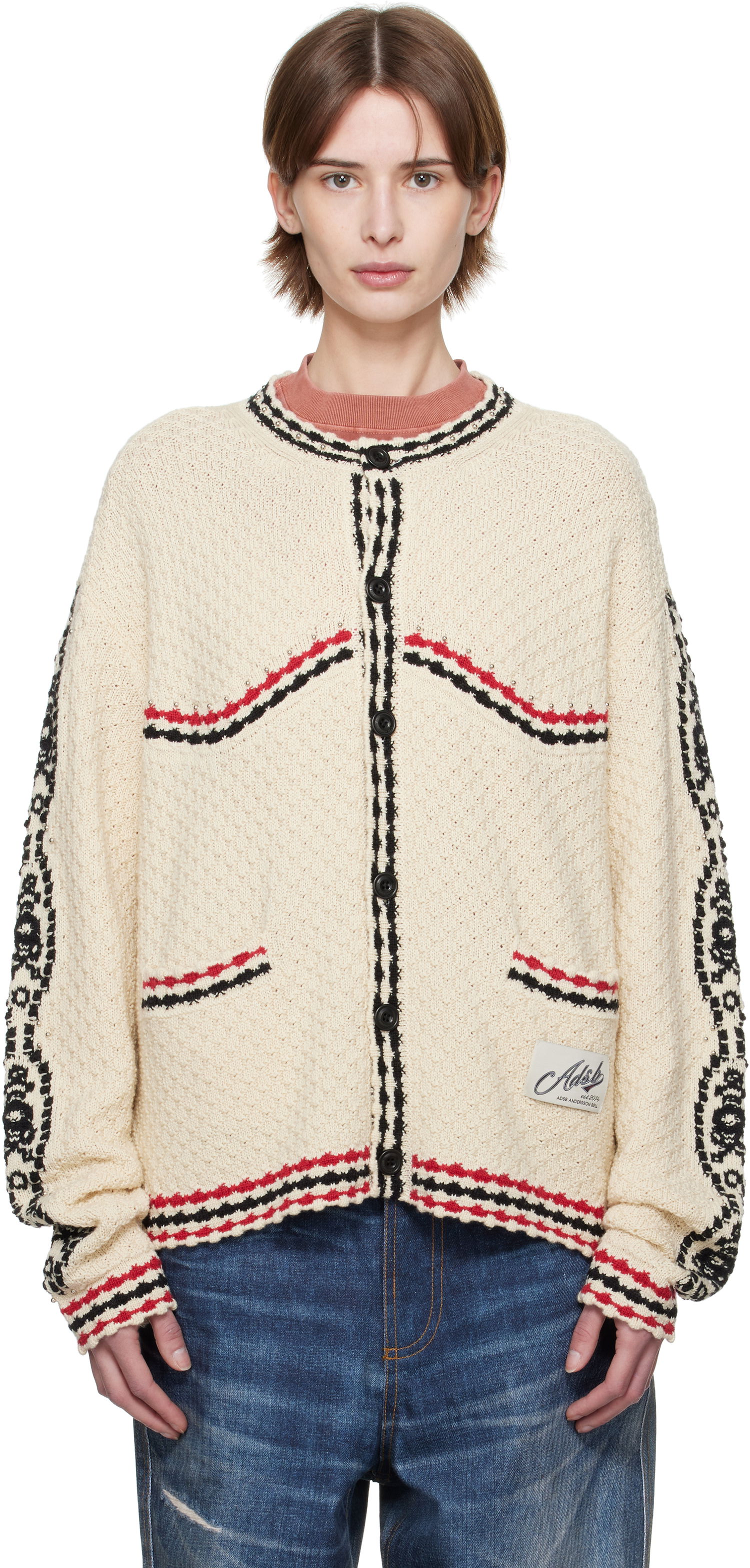 Sveter Andersson Bell Andersson Bell Fantasia Cardigan Béžová | atb1244m, 0