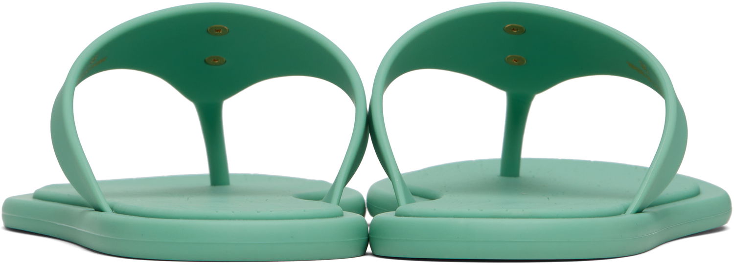 Doplnky Versace Versace Alia Rubber Flat Sandals Zelené | 1016248_1A10983, 1